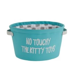 Whisker City® "No Touchy The Kitty Toys" Toy Basket