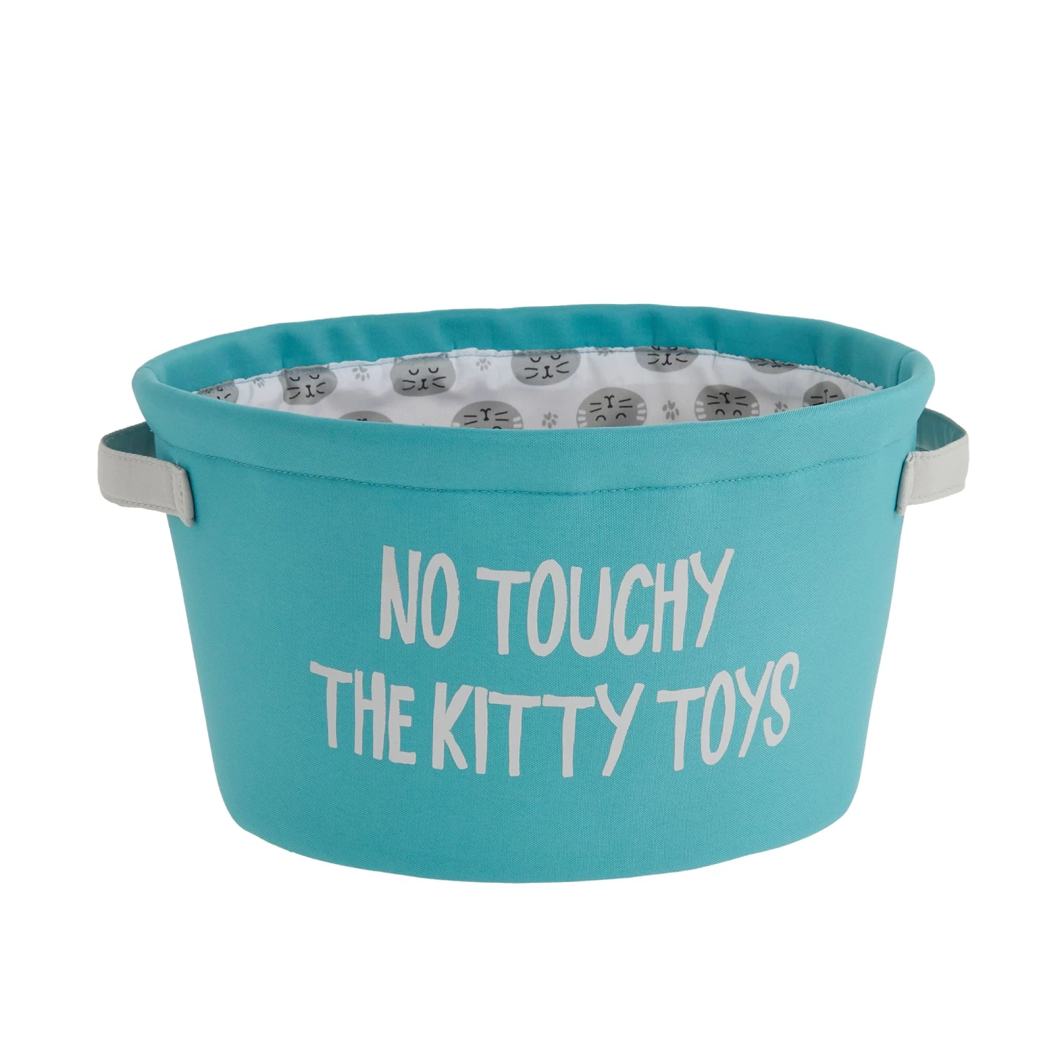 Whisker City® "No Touchy The Kitty Toys" Toy Basket 3 Whisker City® "No Touchy The Kitty Toys" Toy Basket