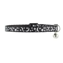 Whisker City® Moon & Stars Reflective Kitten & Cat Collar 9 Whisker City® Moon & Stars Reflective Kitten & Cat Collar -Catit Store 5326749 alt2