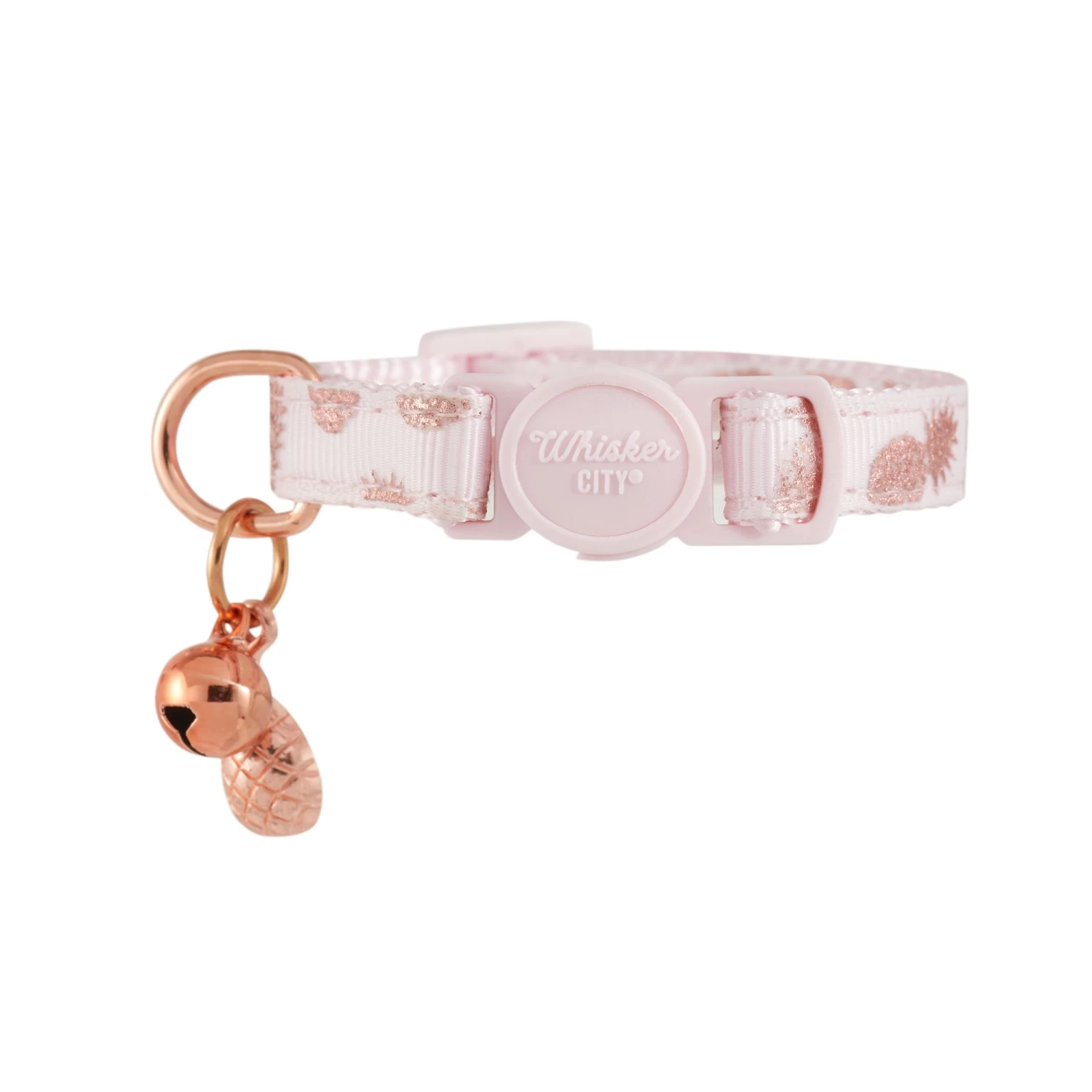 Whisker City® Pink Pineapple Adjustable Cat Collar 4 Whisker City® Pink Pineapple Adjustable Cat Collar - Image 2