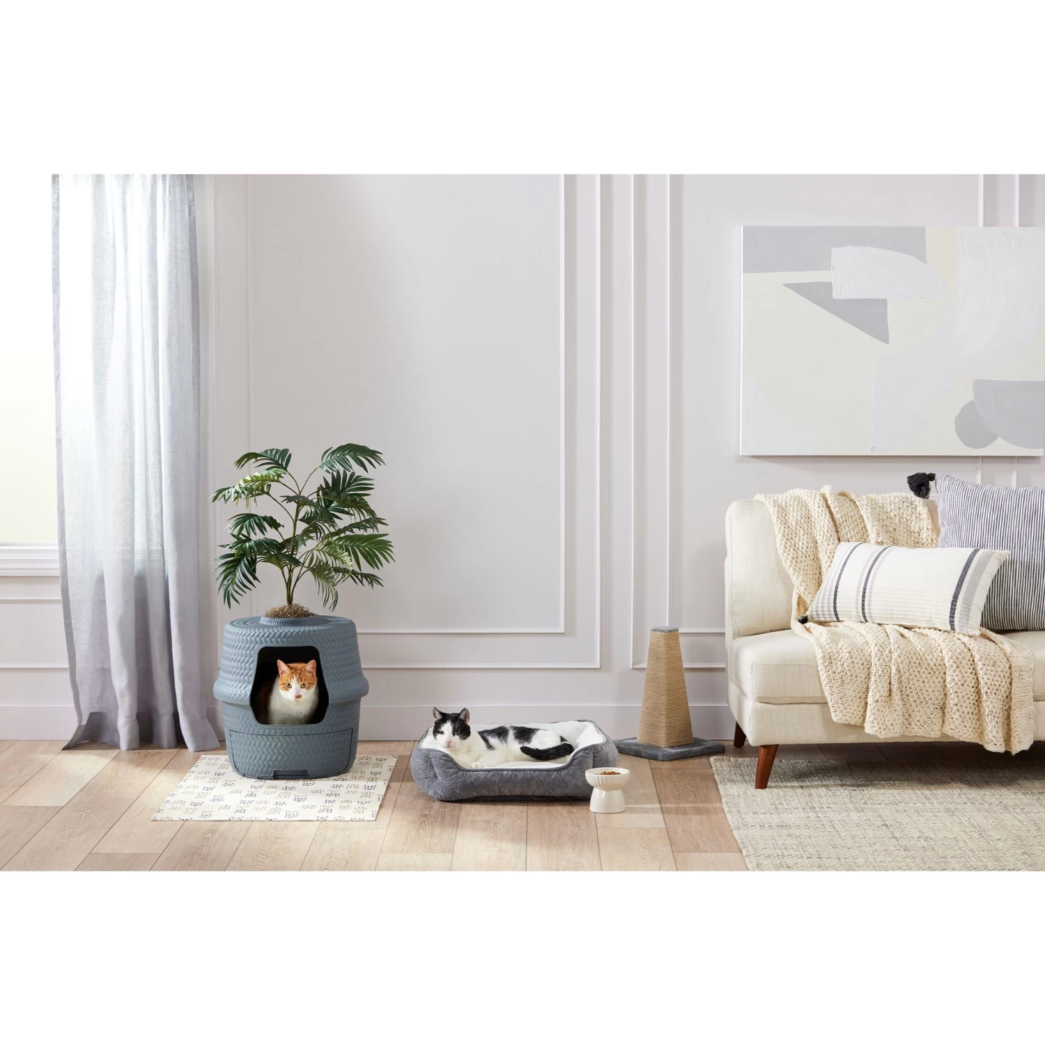 Whisker City® Boho Ivy Raised Cat Bowl, 1.25-cup 5 Whisker City® Boho Ivy Raised Cat Bowl, 1.25-cup - Image 3