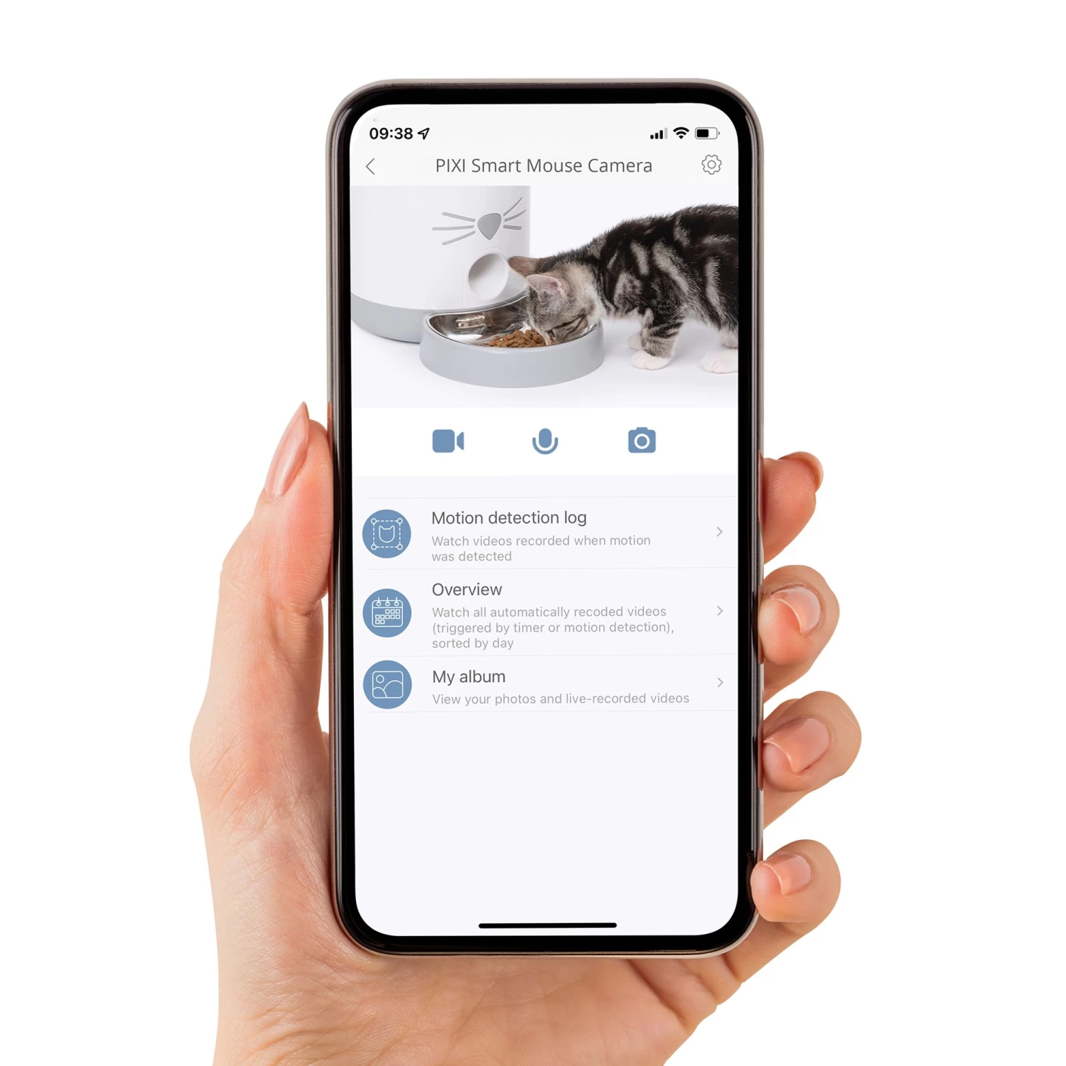 Catit PIXI Smart Mouse Camera - Automatic Night Vision 5 Catit PIXI Smart Mouse Camera - Automatic Night Vision - Image 3
