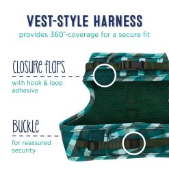 Whisker City® Green Plaid Cat Leash & Harness Combo 11 Whisker City® Green Plaid Cat Leash & Harness Combo -Catit Store 5331386 alt3