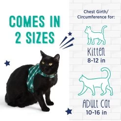 Whisker City® Green Plaid Cat Leash & Harness Combo 13 Whisker City® Green Plaid Cat Leash & Harness Combo -Catit Store 5331386 alt5