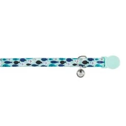 Whisker City® Light Blue Fish Easy Release Kitten Collar