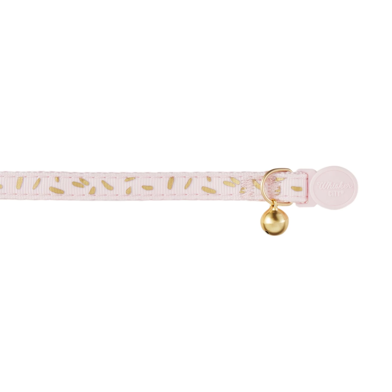 Whisker City® Pink & Gold Easy Release Cat Collar 3 Whisker City® Pink & Gold Easy Release Cat Collar