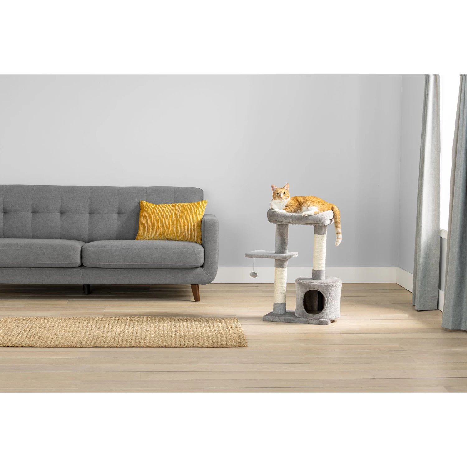 Whisker City® 29.5-in Laid-Back Lookout With Catnip Cat Tree 4 Whisker City® 29.5-in Laid-Back Lookout With Catnip Cat Tree - Image 2