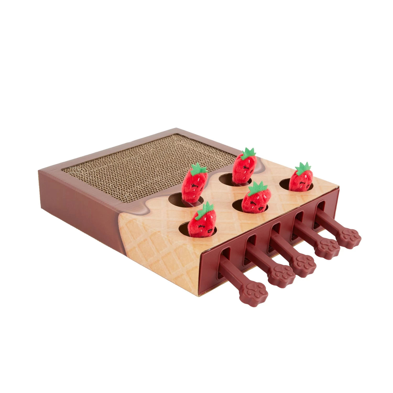 Whisker City® Whackaberry Corrugate Scratcher Cat Toy 3 Whisker City® Whackaberry Corrugate Scratcher Cat Toy