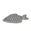 Whisker City® Grey Fish Slow-Feeder Cat Mat -Catit Store 5337518