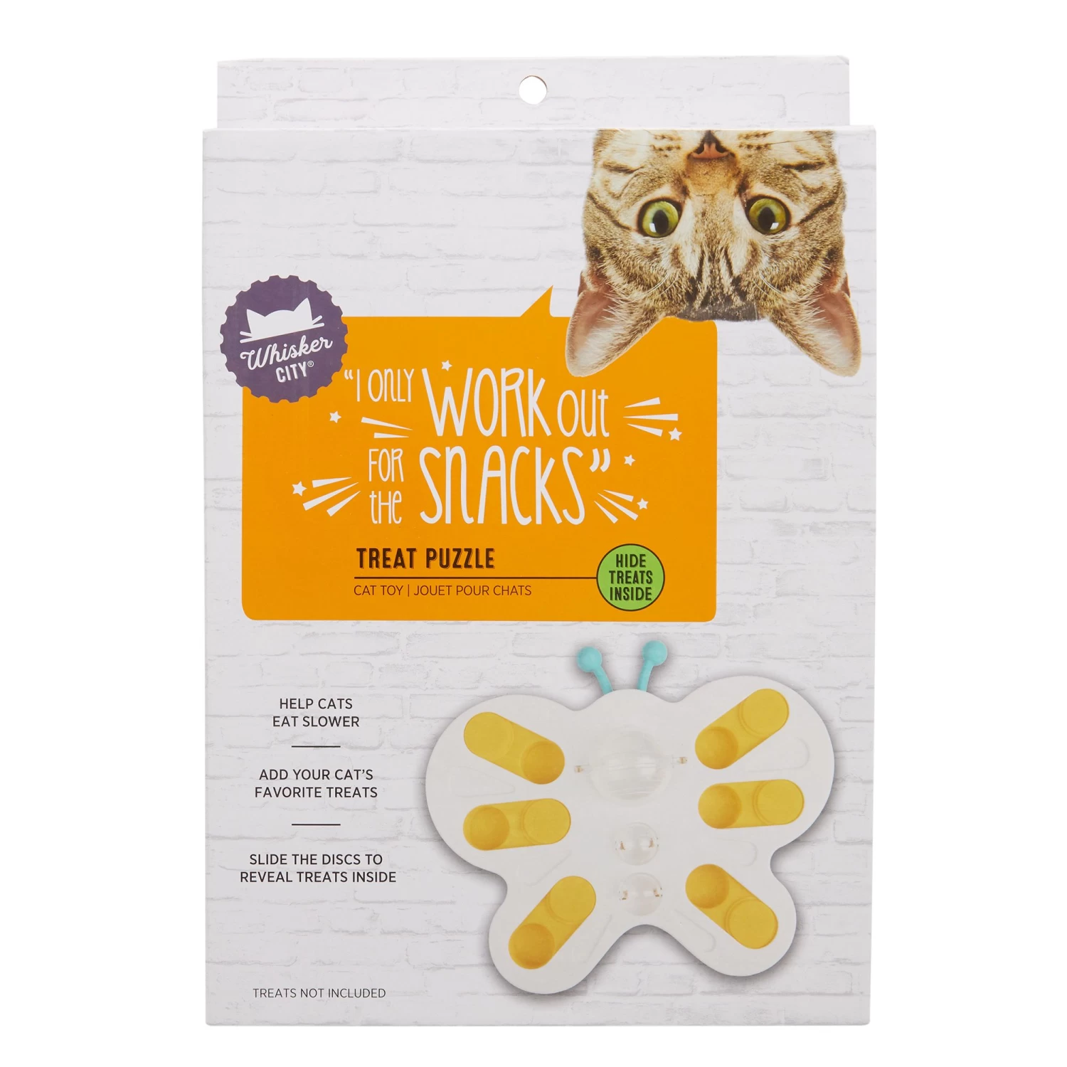 Whisker City® Butterfly Treat Puzzle Cat Toy 5 Whisker City® Butterfly Treat Puzzle Cat Toy - Image 3