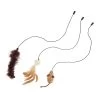 Whisker City® Natural Teaser Attachment Cat Toy - 3 Pack (Teaser Wand Sold Separately) -Catit Store 5337546
