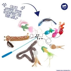 Whisker City® Natural Teaser Attachment Cat Toy - 3 Pack (Teaser Wand Sold Separately) 12 Whisker City® Natural Teaser Attachment Cat Toy - 3 Pack (Teaser Wand Sold Separately) -Catit Store 5337546 alt3