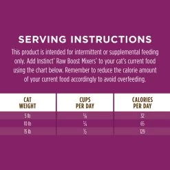 Instinct® Rawboost Mixers® Multivitamin Adult Freeze Dried Cat Food Topper - Natural, Grain Free -Catit Store 5337774 alt3