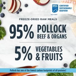 Instinct® Raw Meals Freeze-Dried Adult Cat Food - Grain Free, Pollock -Catit Store 5338208 alt6