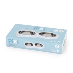 Catit PIXI Cat Food Double Dish - White 10 Catit PIXI Cat Food Double Dish - White -Catit Store 5338819 alt2