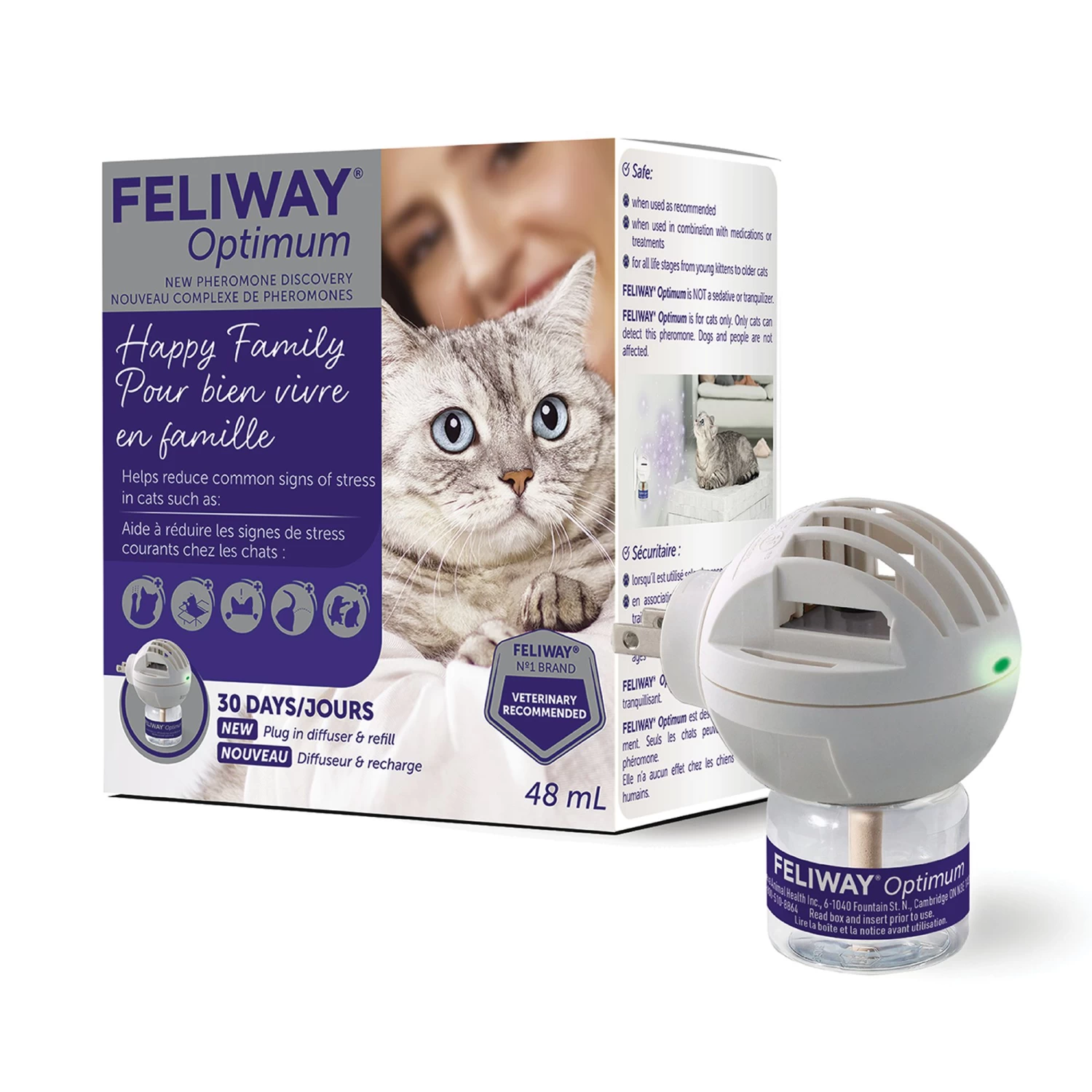 Feliway Optimum Diffuser For Cats - Stress & Anxiety Relief 3 Feliway Optimum Diffuser For Cats - Stress & Anxiety Relief
