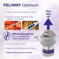 Feliway Optimum Diffuser For Cats - Stress & Anxiety Relief 10 Feliway Optimum Diffuser For Cats - Stress & Anxiety Relief -Catit Store 5339934 alt2
