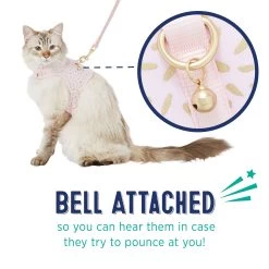 Whisker City® Pink & Gold Cat Leash & Harness Combo -Catit Store 5342241 alt2