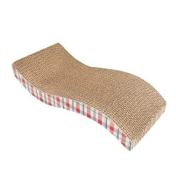 Merry & Bright™ Holiday Plaid Winter Wavy Corrugate Cat Scratcher