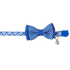 Whisker City® Blue Plaid Bow Tie Easy Release Kitten & Cat Collar