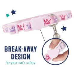 Whisker City® Pink Princess Easy Release Kitten & Cat Collar -Catit Store 5342793 alt2