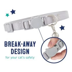 Whisker City® Gray Easy Release Kitten & Cat Collar 9 Whisker City® Gray Easy Release Kitten & Cat Collar -Catit Store 5342799 alt2