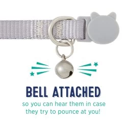 Whisker City® Gray Easy Release Kitten & Cat Collar 10 Whisker City® Gray Easy Release Kitten & Cat Collar -Catit Store 5342799 alt3