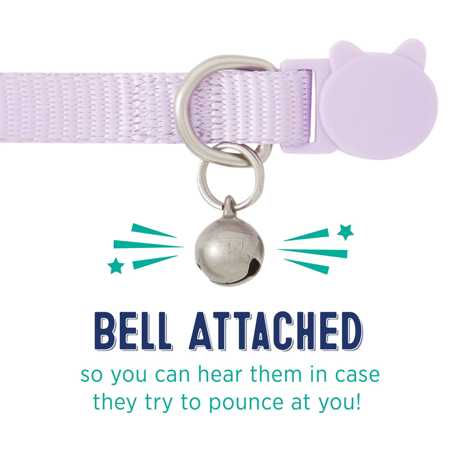 Whisker City® Lavender Easy Release Kitten & Cat Collar 6 Whisker City® Lavender Easy Release Kitten & Cat Collar - Image 4