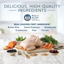 Blue Buffalo BLUE Tastefuls Senior Dry Cat Food - Chicken & Brown Rice, Natural -Catit Store 5343388 alt4