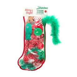 Merry & Bright&trade; Holiday Santa Stocking Stuffer Cat Toy - 24 Pack