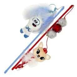 Rudolph Holiday Clarice & Bumble Teaser Cat Toy - 2 Pack