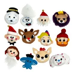 Rudolph Holiday Plush Cat Toy - 12 Pack