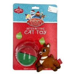 Rudolph Holiday Weasel Ball Cat Toy -Catit Store 5345360 alt3