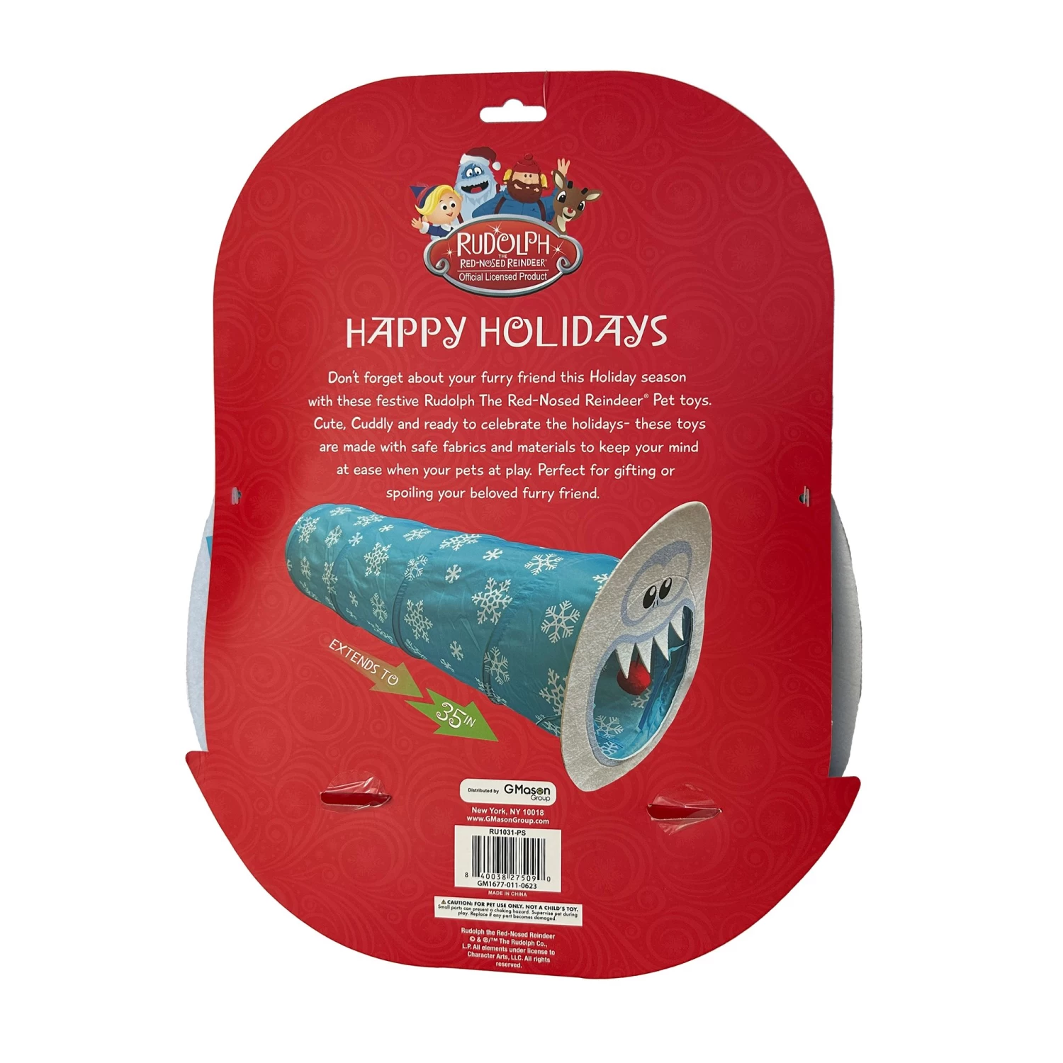 Rudolph Holiday Bumble The Abominable Snow Monster Tunnel Cat Toy 7 Rudolph Holiday Bumble The Abominable Snow Monster Tunnel Cat Toy - Image 5
